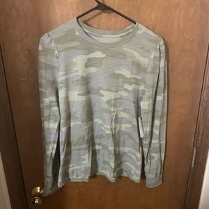 Lucky Brand Camo Basic Long Sleeve Tee
